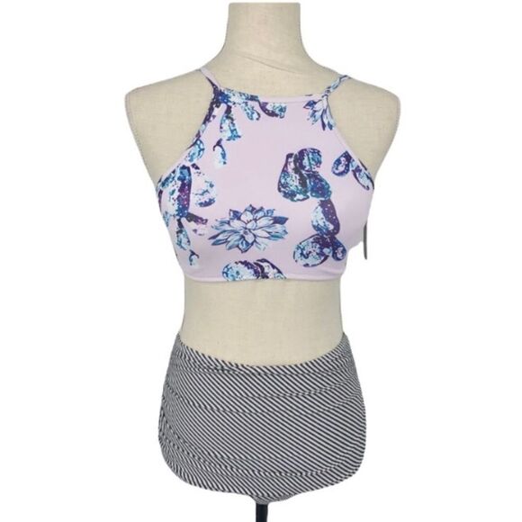 New Tempt Me High Waist Halter Tankini - Picture 1 of 4